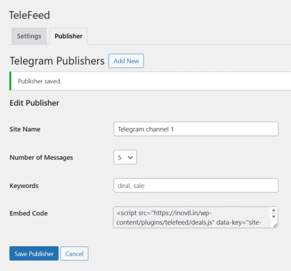 Telefeed - Display Telegram Messages on website - Image 3