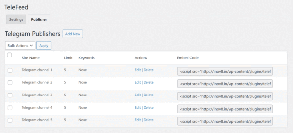 Telefeed - Display Telegram Messages on website - Image 4